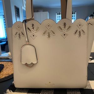Kate Spade Scalloped White Purse